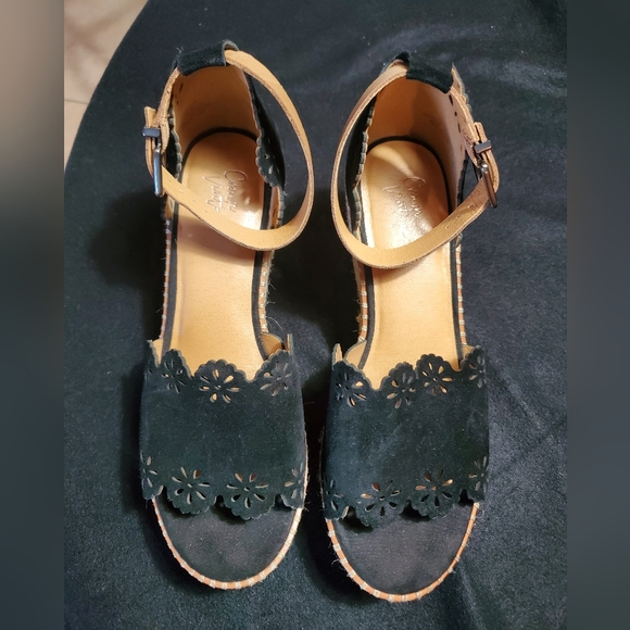 Crown Vintage Espadrille Wedges - Womens Sz 9 - Picture 2 of 9